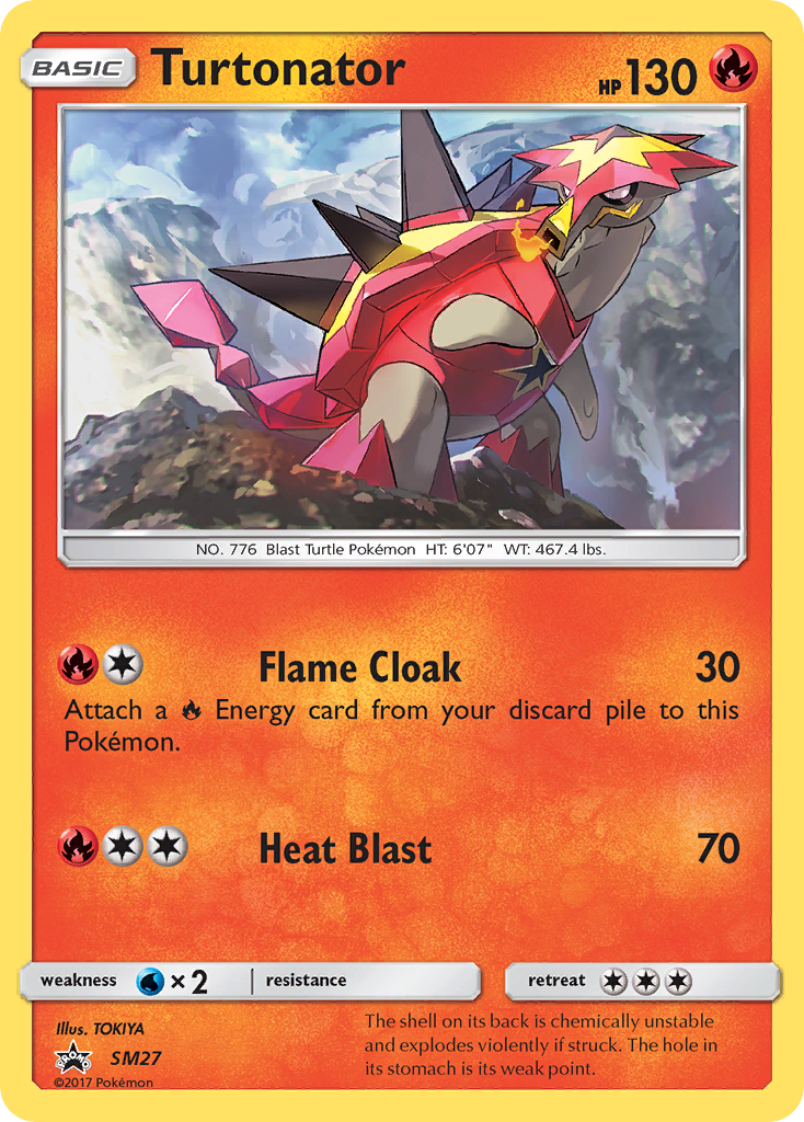 Turtonator smp-SM27 Promo from SM Black Star Promos Set