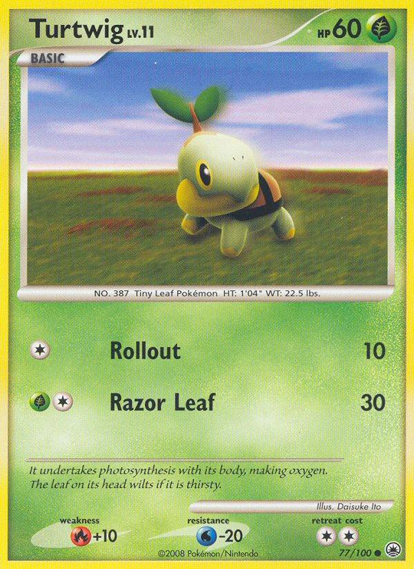 Turtwig dp5-77 Common from Majestic Dawn Set