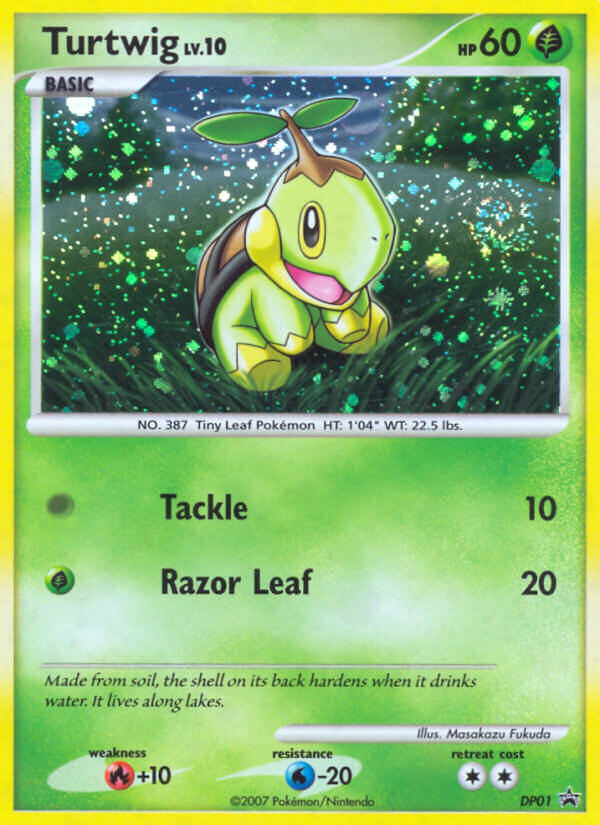 Turtwig dpp-DP01 Promo from DP Black Star Promos Set