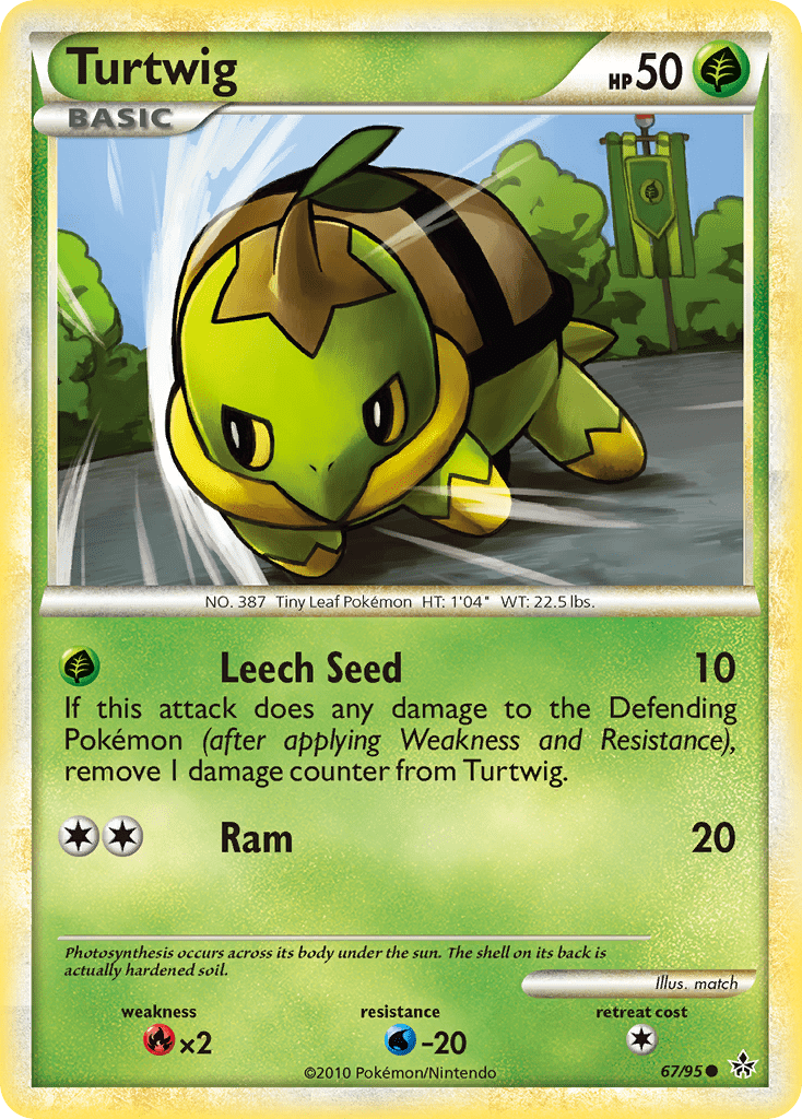 Turtwig hgss2-67 Common from HS—Unleashed Set