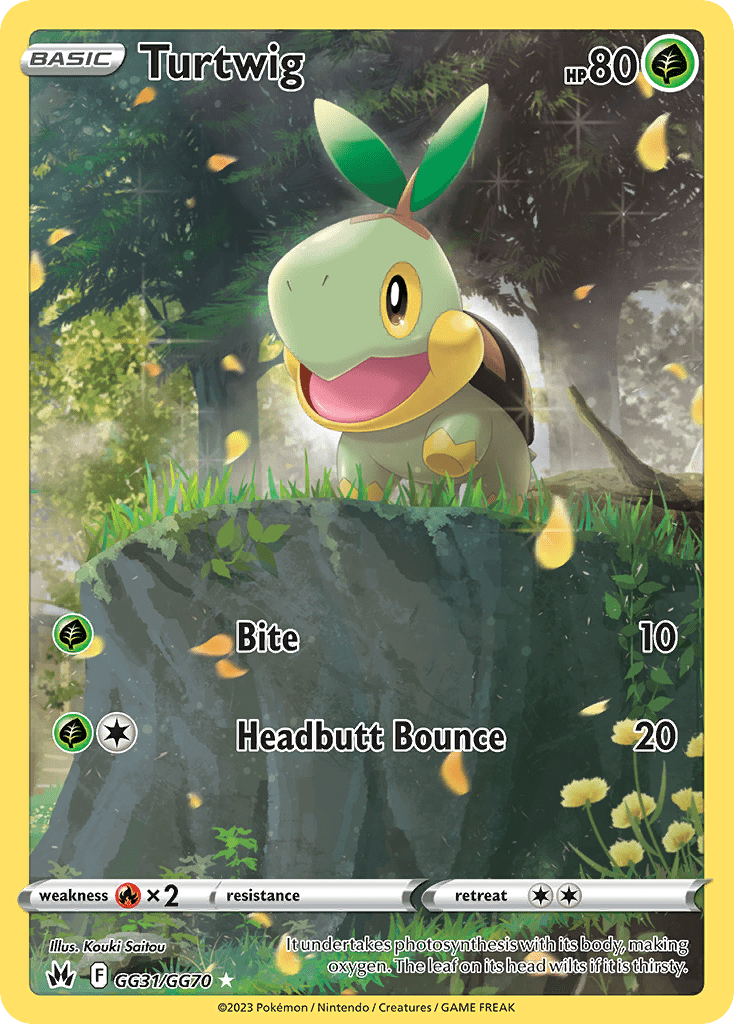 Turtwig swsh12pt5gg-GG31 Trainer Gallery Rare Holo from Crown Zenith Galarian Gallery Set