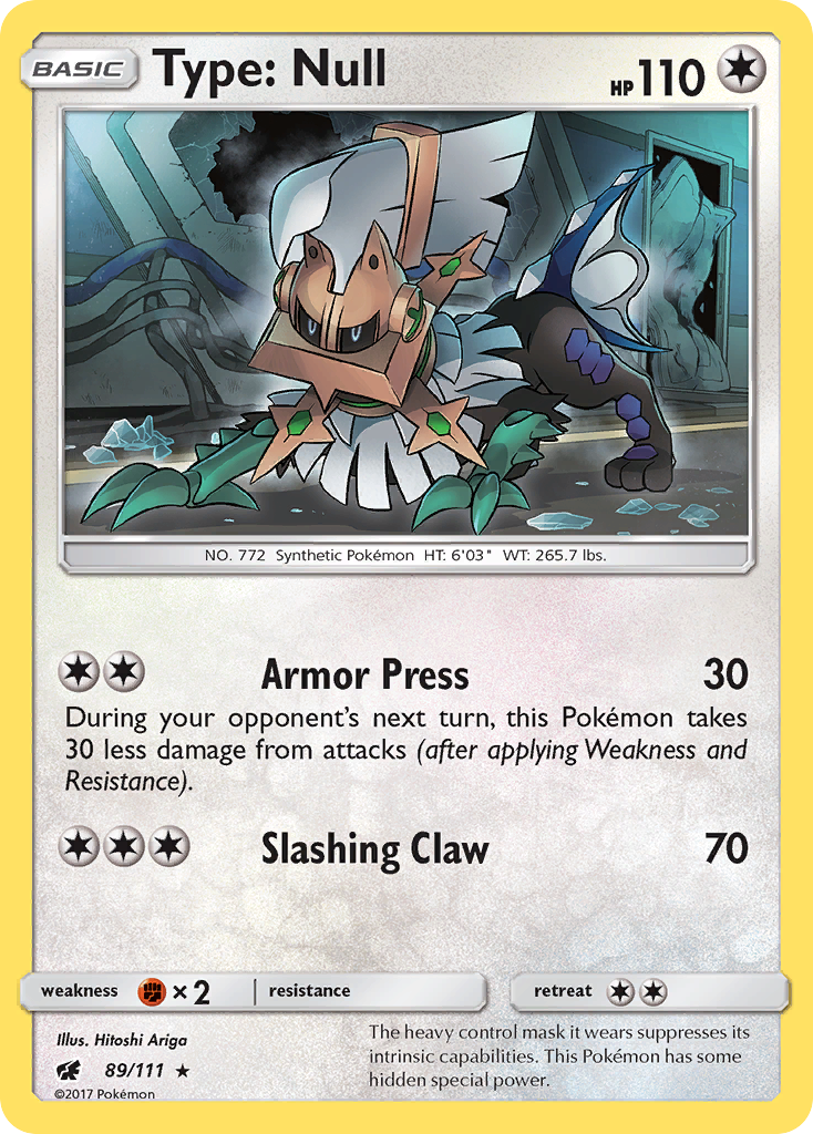 Type: Null sm4-89 Rare Holo from Crimson Invasion Set