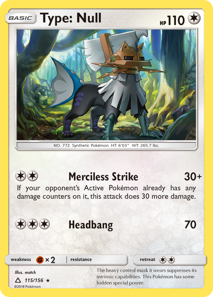 Type: Null sm5-115 Rare from Ultra Prism Set