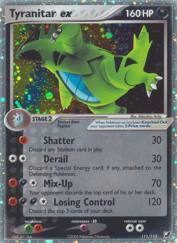 Tyranitar ex ex10-111 Rare Holo EX from Unseen Forces Set