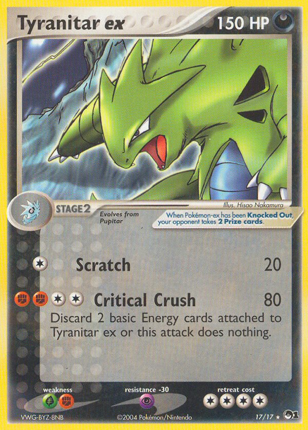 Tyranitar ex pop1-17 Rare from POP Series 1 Set