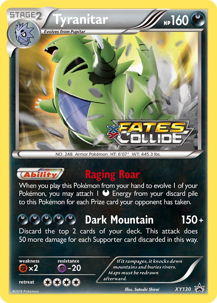 Tyranitar xyp-XY130 Promo from XY Black Star Promos Set