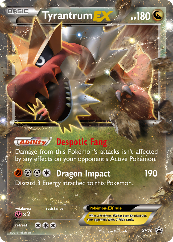 Tyrantrum-EX xyp-XY70 Promo from XY Black Star Promos Set