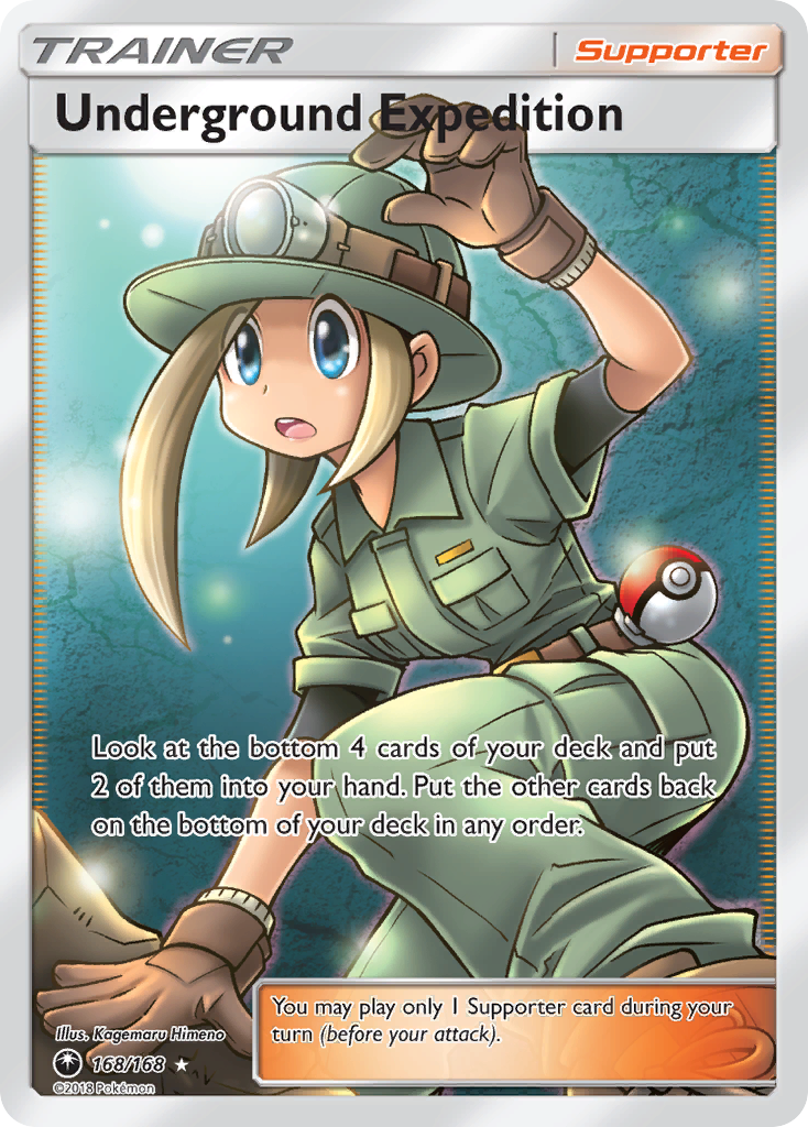 Underground Expedition sm7-168 Rare Ultra from Celestial Storm Set
