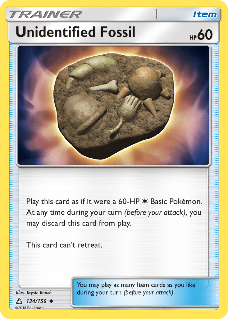 Unidentified Fossil sm5-134 Uncommon from Ultra Prism Set