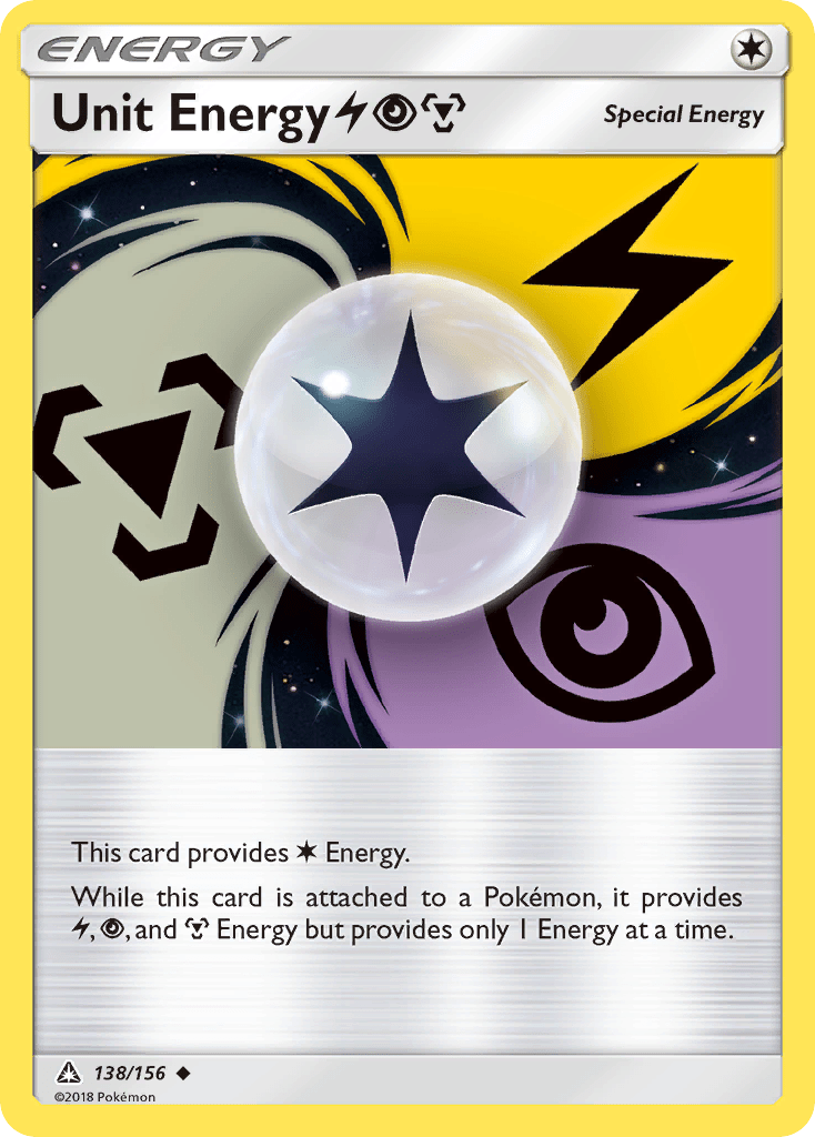 Unit Energy LightningPsychicMetal sm5-138 Uncommon from Ultra Prism Set