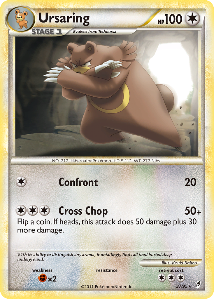 Ursaring col1-37 Rare from Call of Legends Set