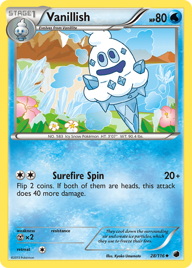 Vanillish bw9-28 Uncommon from Plasma Freeze Set
