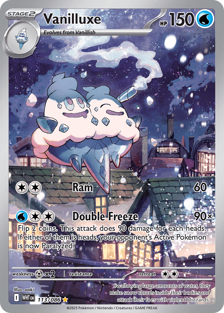 Vanilluxe rsv10pt5-113 Illustration Rare from White Flare Set