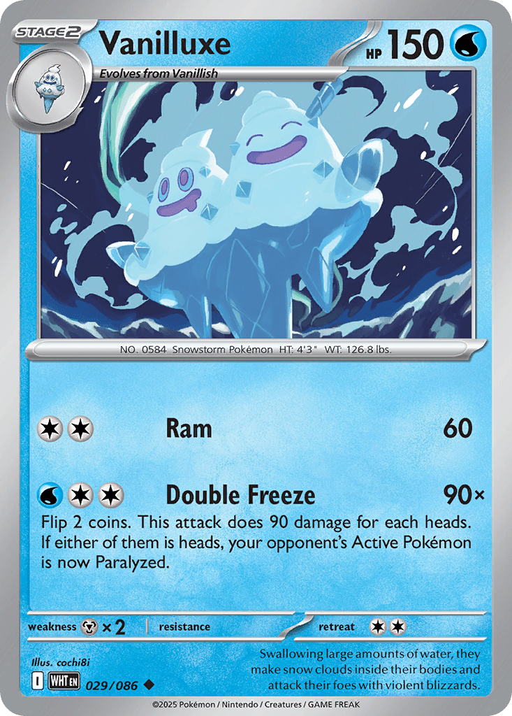 Vanilluxe rsv10pt5-29 Uncommon from White Flare Set