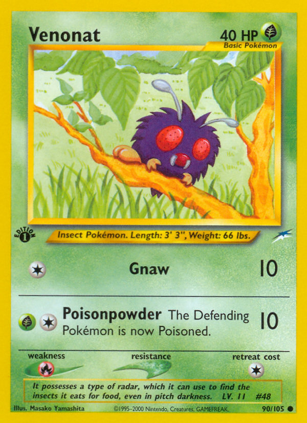 Venonat neo4-90 Common from Neo Destiny Set