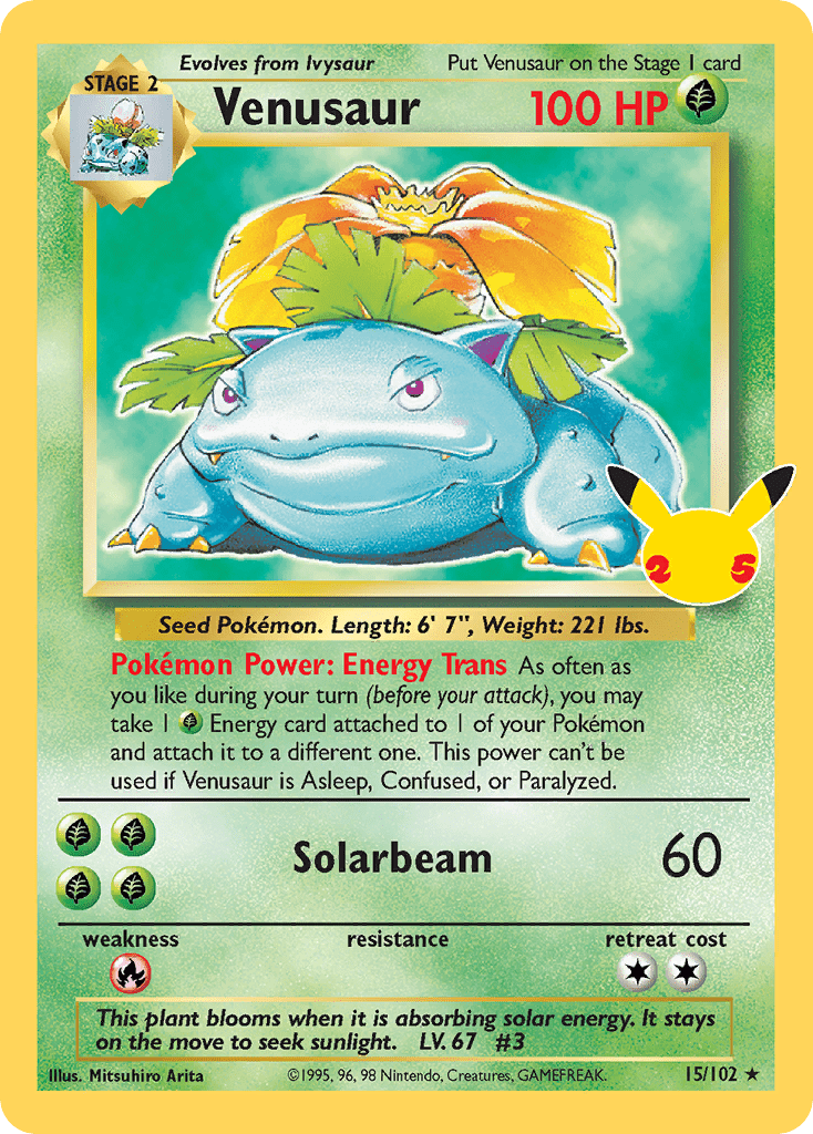 Venusaur cel25c-15_A1 Classic Collection from Celebrations: Classic Collection Set