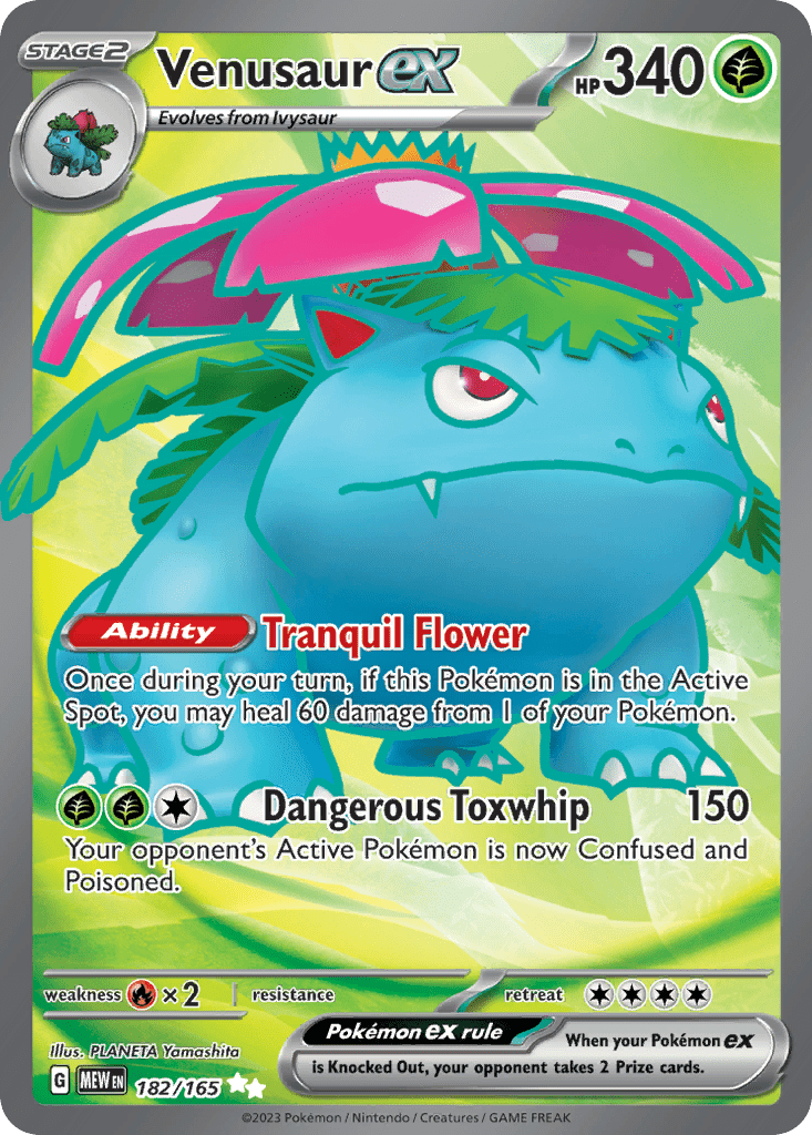 Venusaur ex sv3pt5-182 Ultra Rare from 151 Set