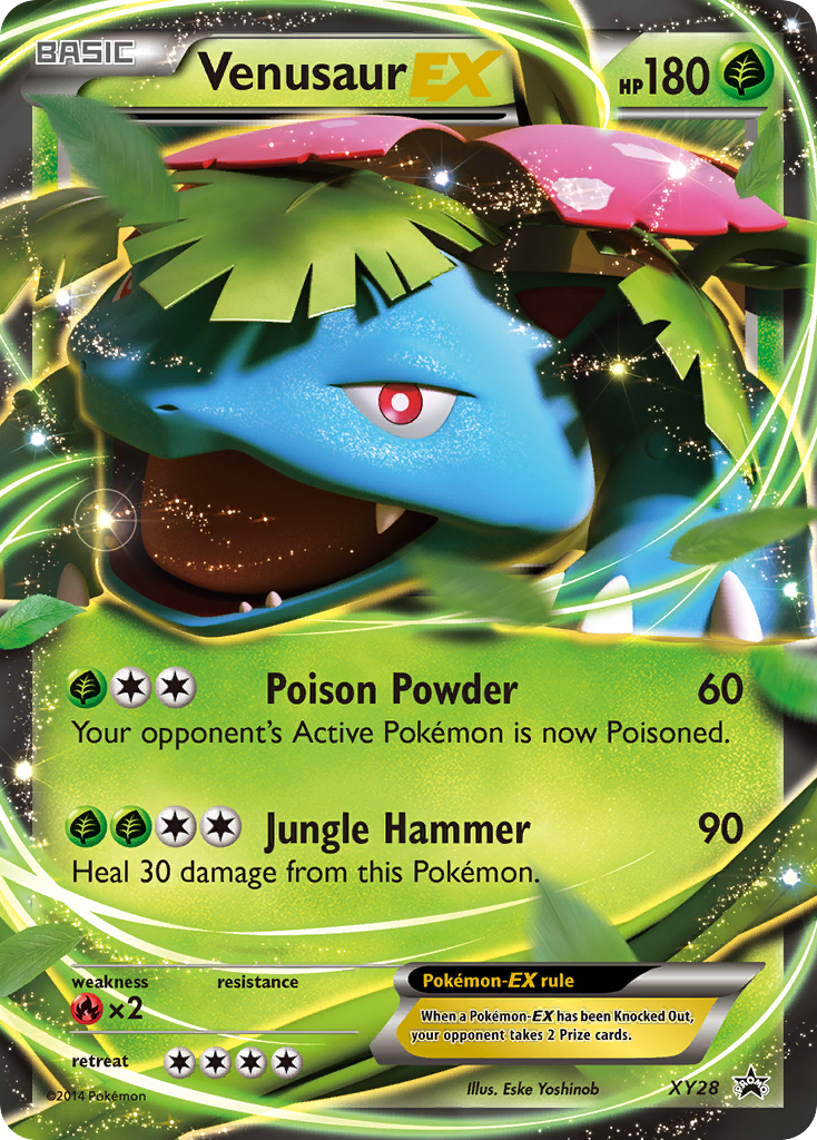 Venusaur-EX xyp-XY28 Promo from XY Black Star Promos Set