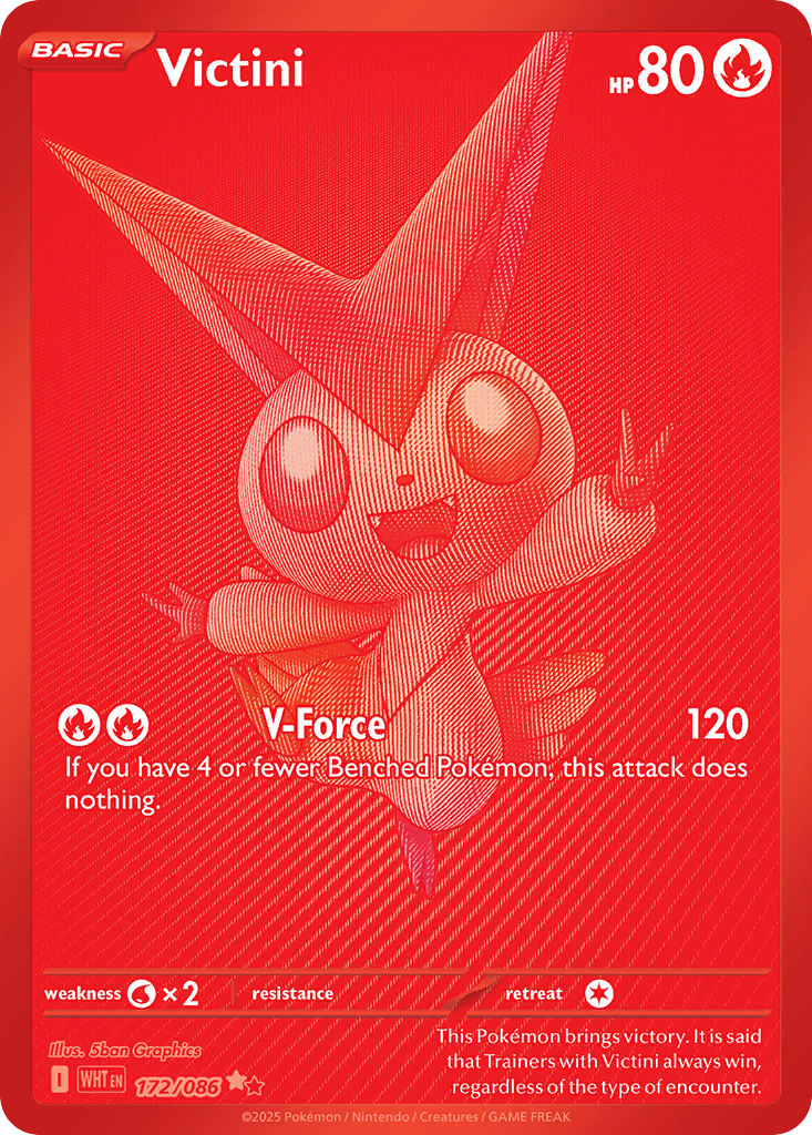 Victini rsv10pt5-172 Rare from White Flare Set