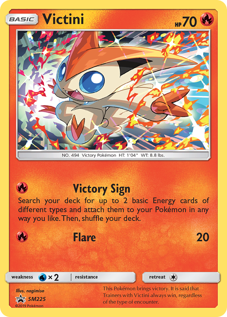 Victini smp-SM225 Promo from SM Black Star Promos Set