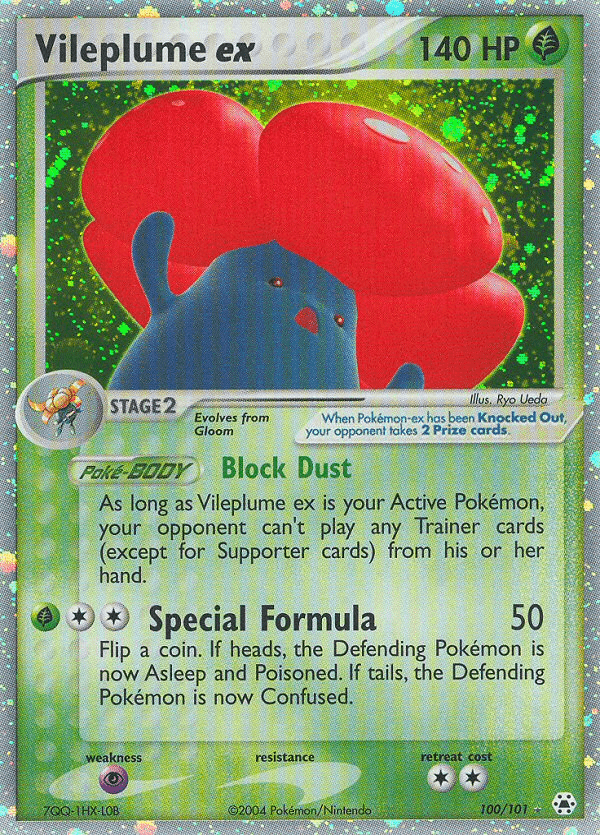 Vileplume ex ex5-100 Rare Holo EX from Hidden Legends Set