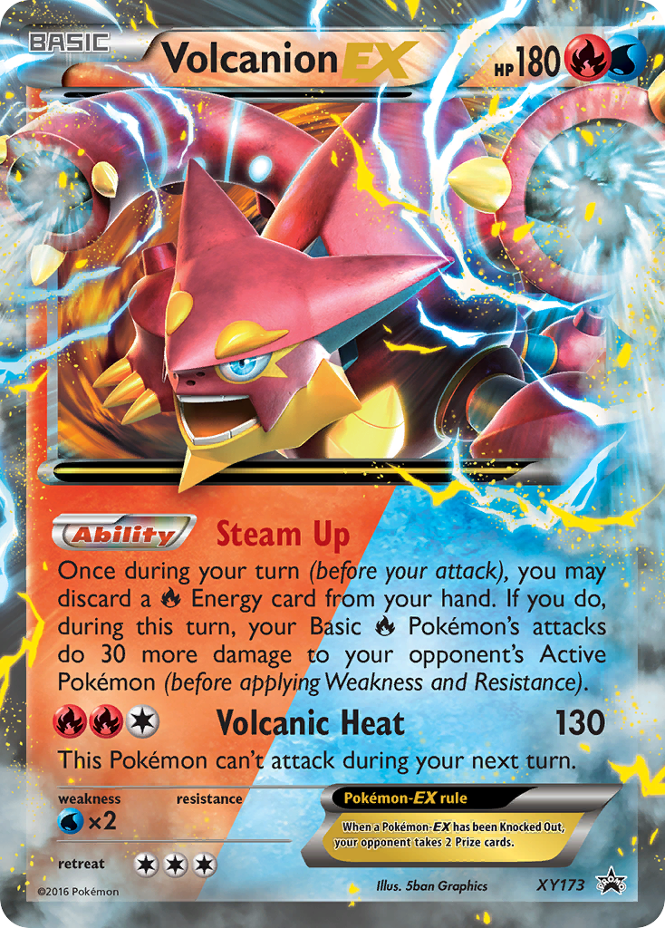 Volcanion-EX xyp-XY173 Promo from XY Black Star Promos Set