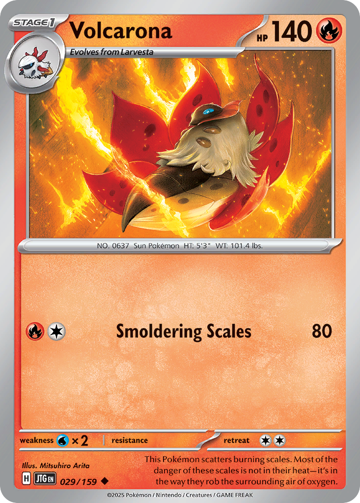 Volcarona sv9-29 Uncommon from Journey Together Set