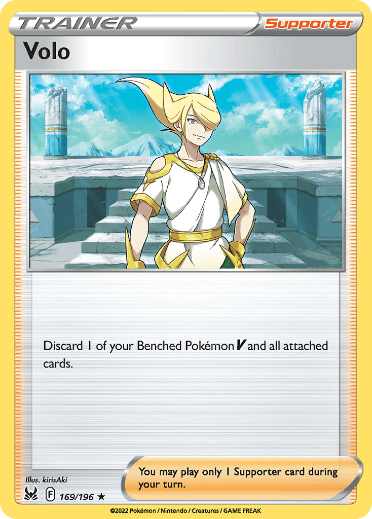 Volo swsh11-169 Rare Holo from Lost Origin Set