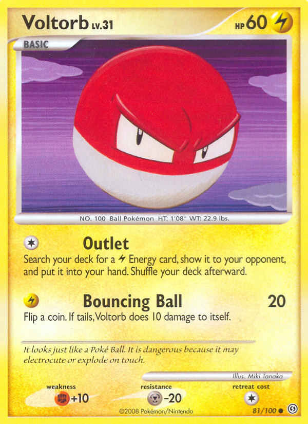 Voltorb dp7-81 Common from Stormfront Set