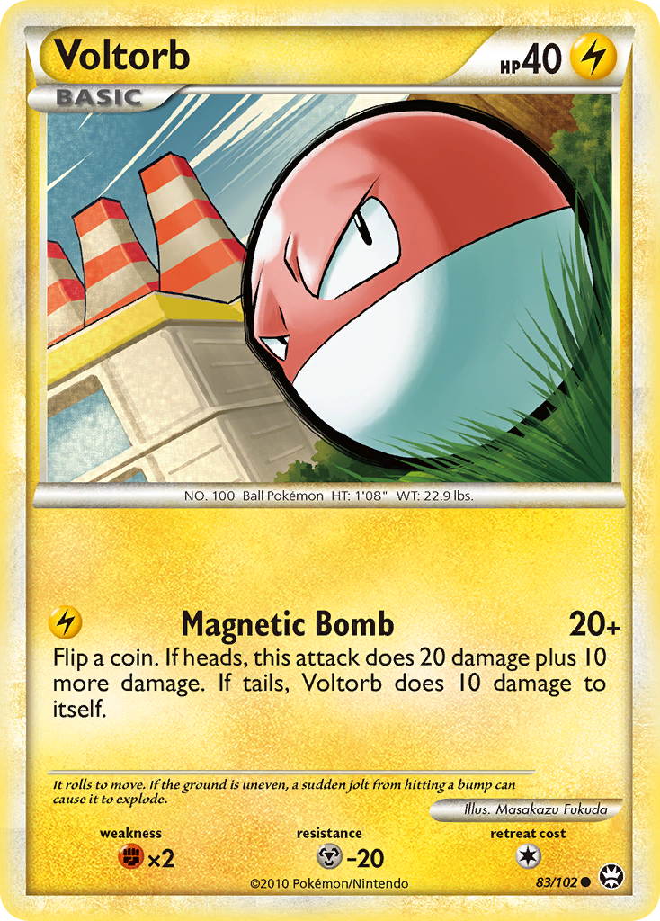Voltorb hgss4-83 Common from HS—Triumphant Set