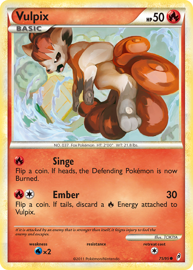 Vulpix col1-75 Common from Call of Legends Set