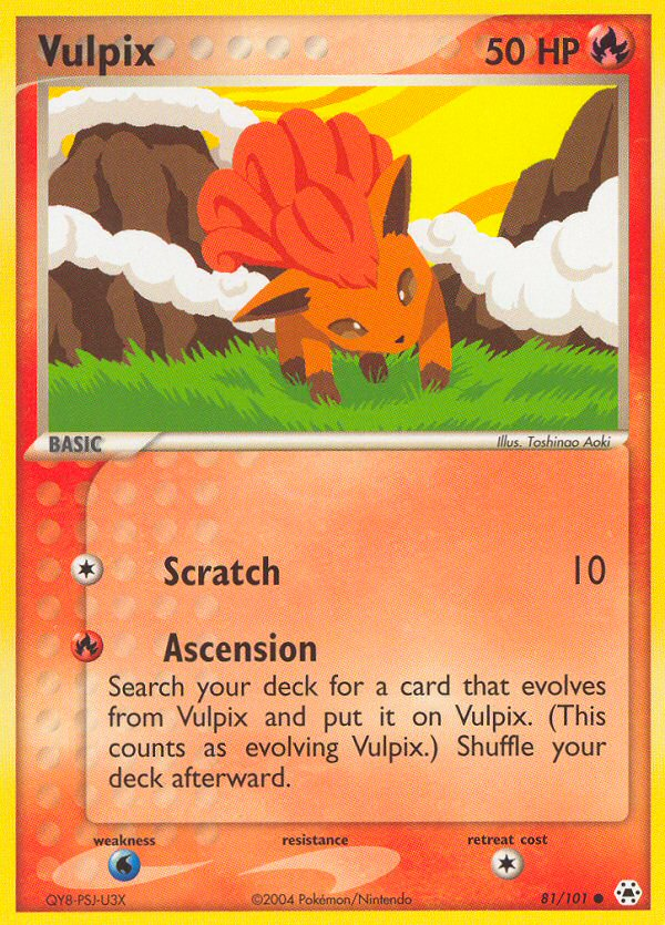 Vulpix ex5-81 Common from Hidden Legends Set