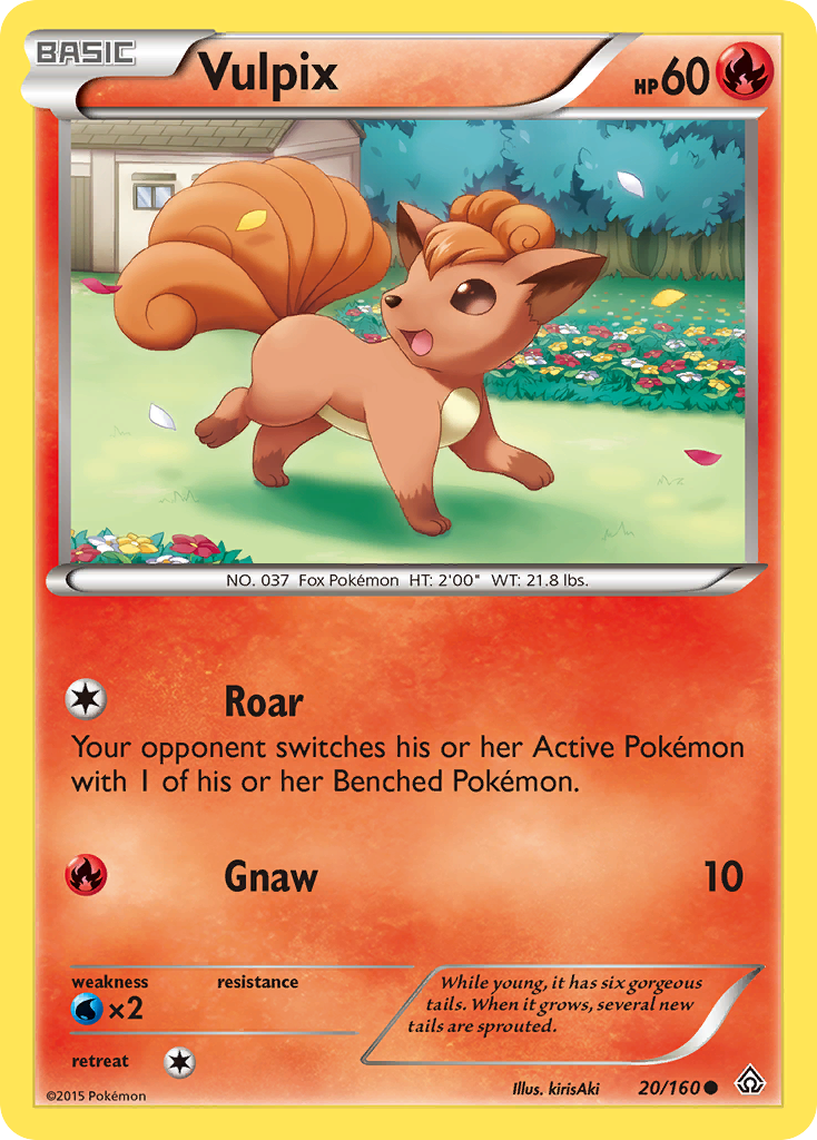 Vulpix xy5-20 Common from Primal Clash Set