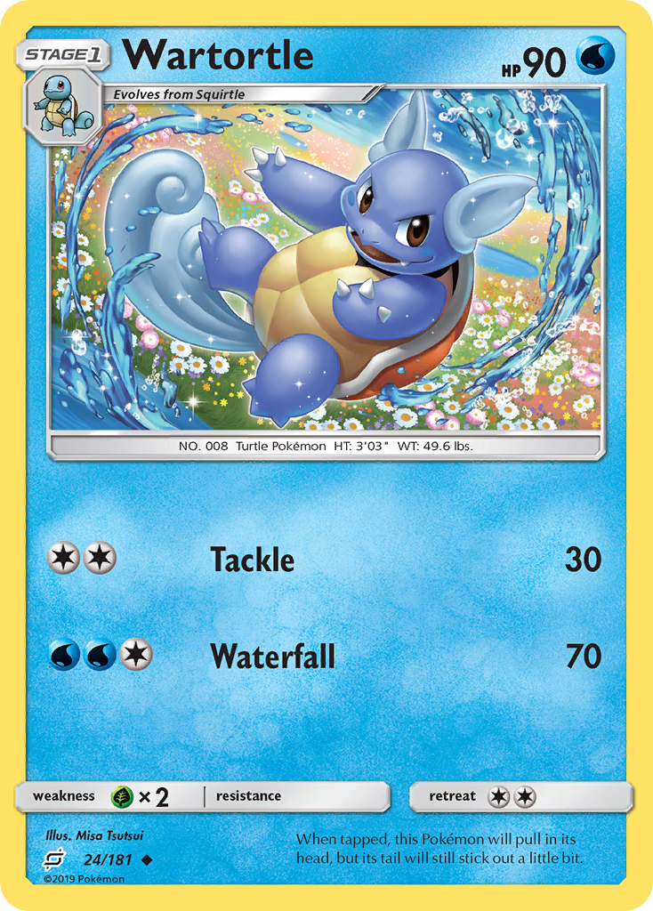 Wartortle sm9-24 Uncommon from Team Up Set