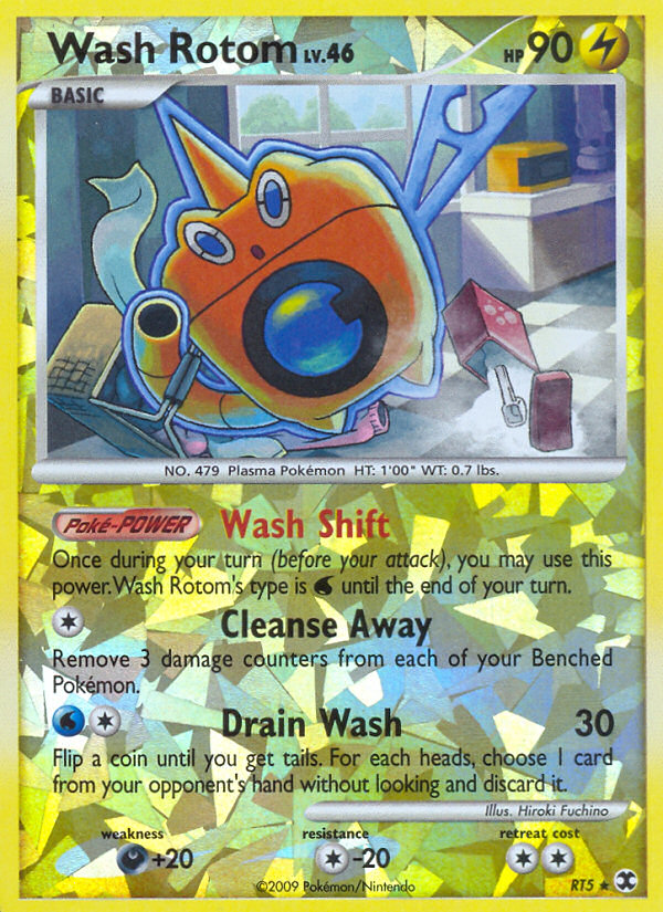 Wash Rotom pl2-RT5 Rare from Rising Rivals Set