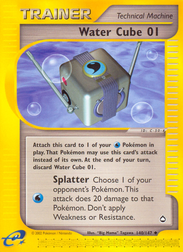Water Cube 01 ecard2-140 Uncommon from Aquapolis Set