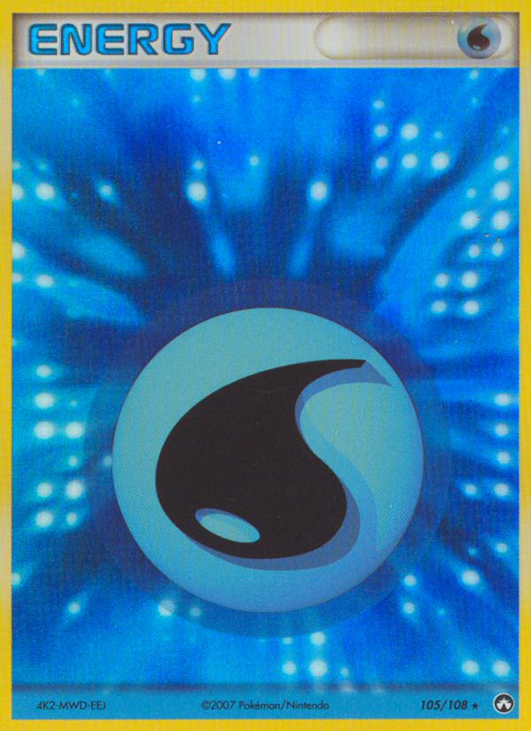 Water Energy ex16-105 Rare Holo from Power Keepers Set