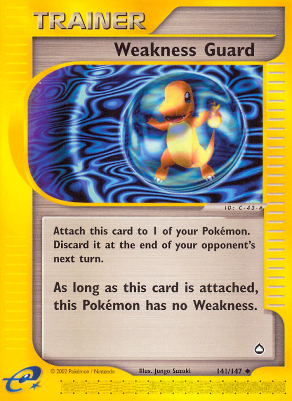 Weakness Guard ecard2-141 Uncommon from Aquapolis Set