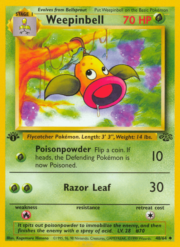 Weepinbell base2-48 Uncommon from Jungle Set