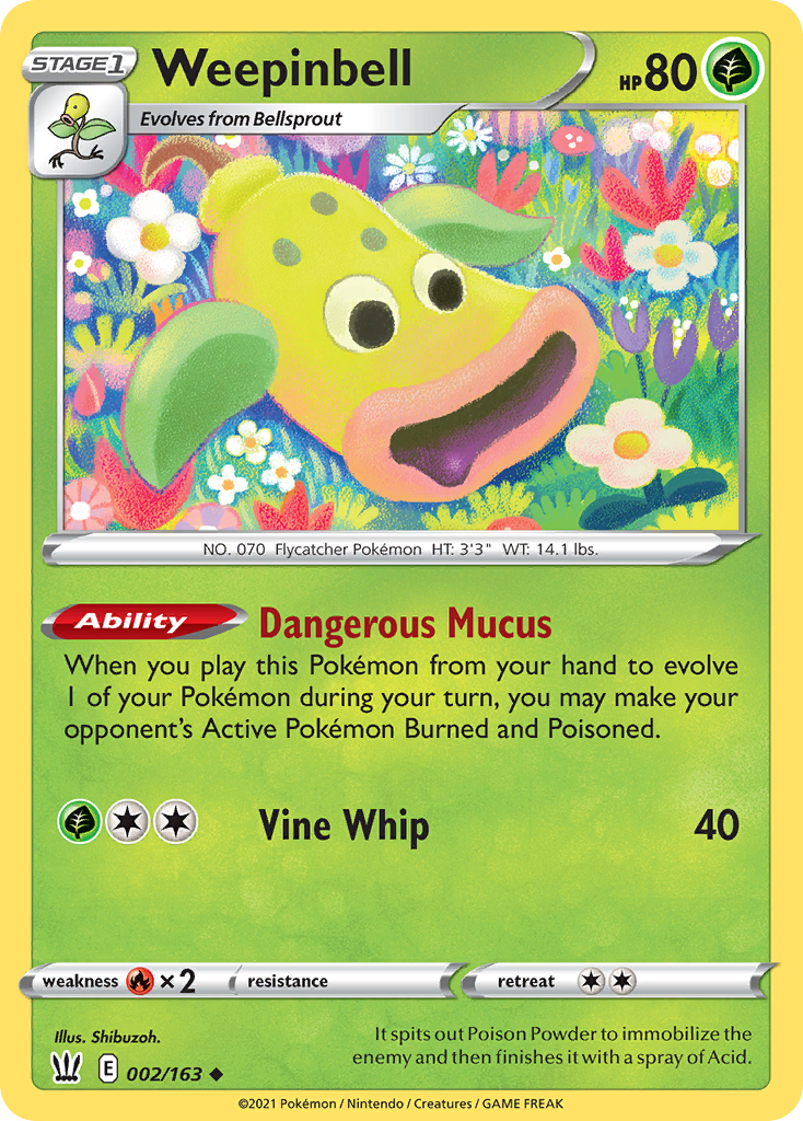 Weepinbell swsh5-2 Uncommon from Battle Styles Set