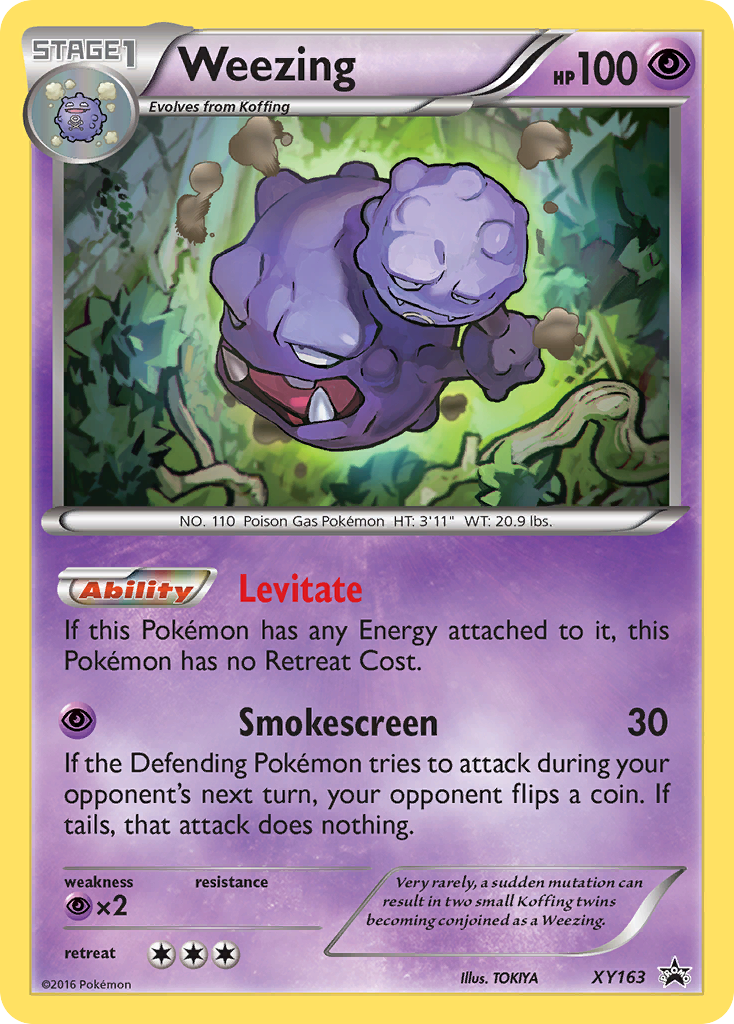 Weezing xyp-XY163 Promo from XY Black Star Promos Set