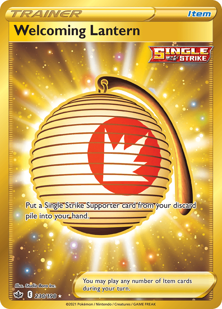Welcoming Lantern swsh6-230 Rare Secret from Chilling Reign Set