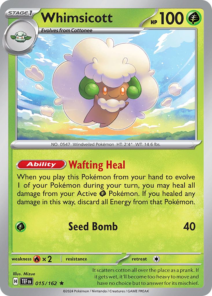 Whimsicott sv5-15 Rare from Temporal Forces Set