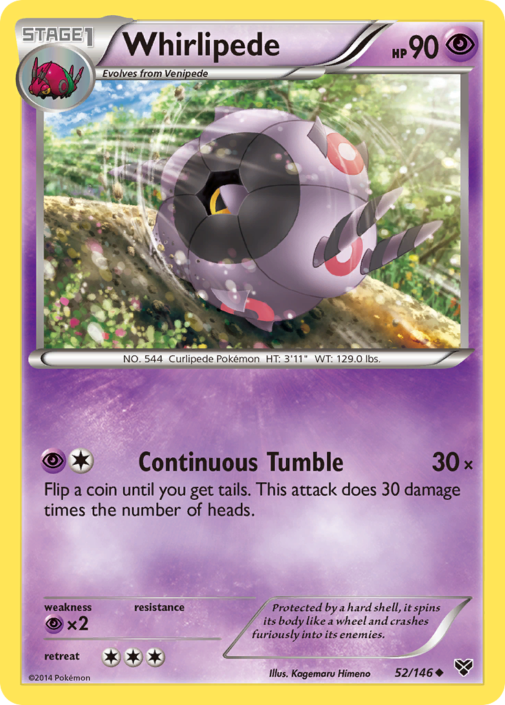 Whirlipede xy1-52 Uncommon from XY Set