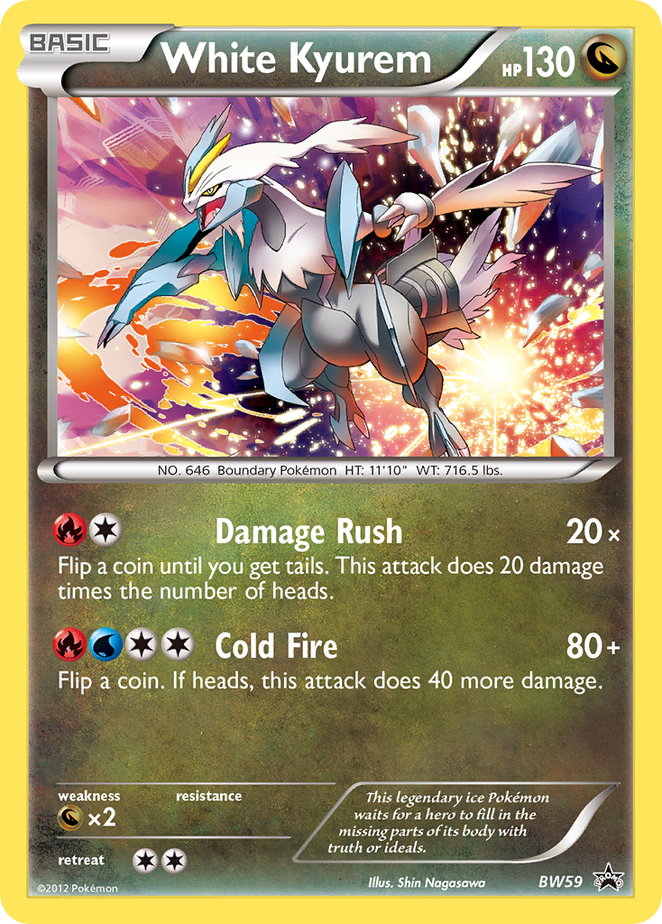 White Kyurem bwp-BW59 Promo from BW Black Star Promos Set