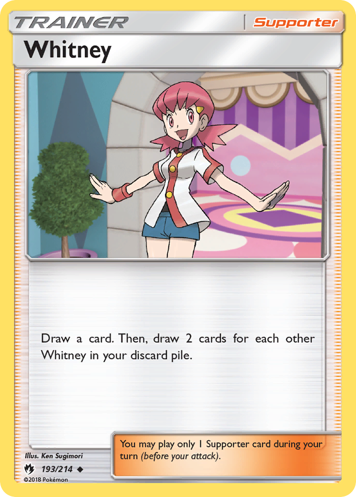 Whitney sm8-193 Uncommon from Lost Thunder Set