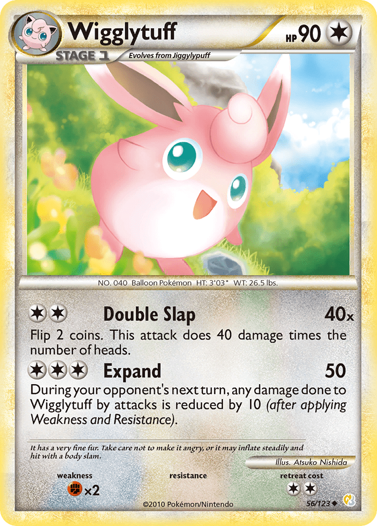 Wigglytuff hgss1-56 Uncommon from HeartGold & SoulSilver Set
