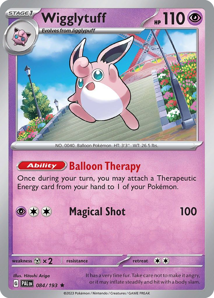 Wigglytuff sv2-84 Rare from Paldea Evolved Set