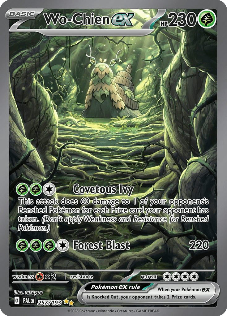 Wo-Chien ex sv2-257 Special Illustration Rare from Paldea Evolved Set