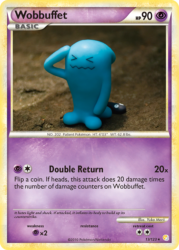 Wobbuffet hgss1-13 Rare Holo from HeartGold & SoulSilver Set